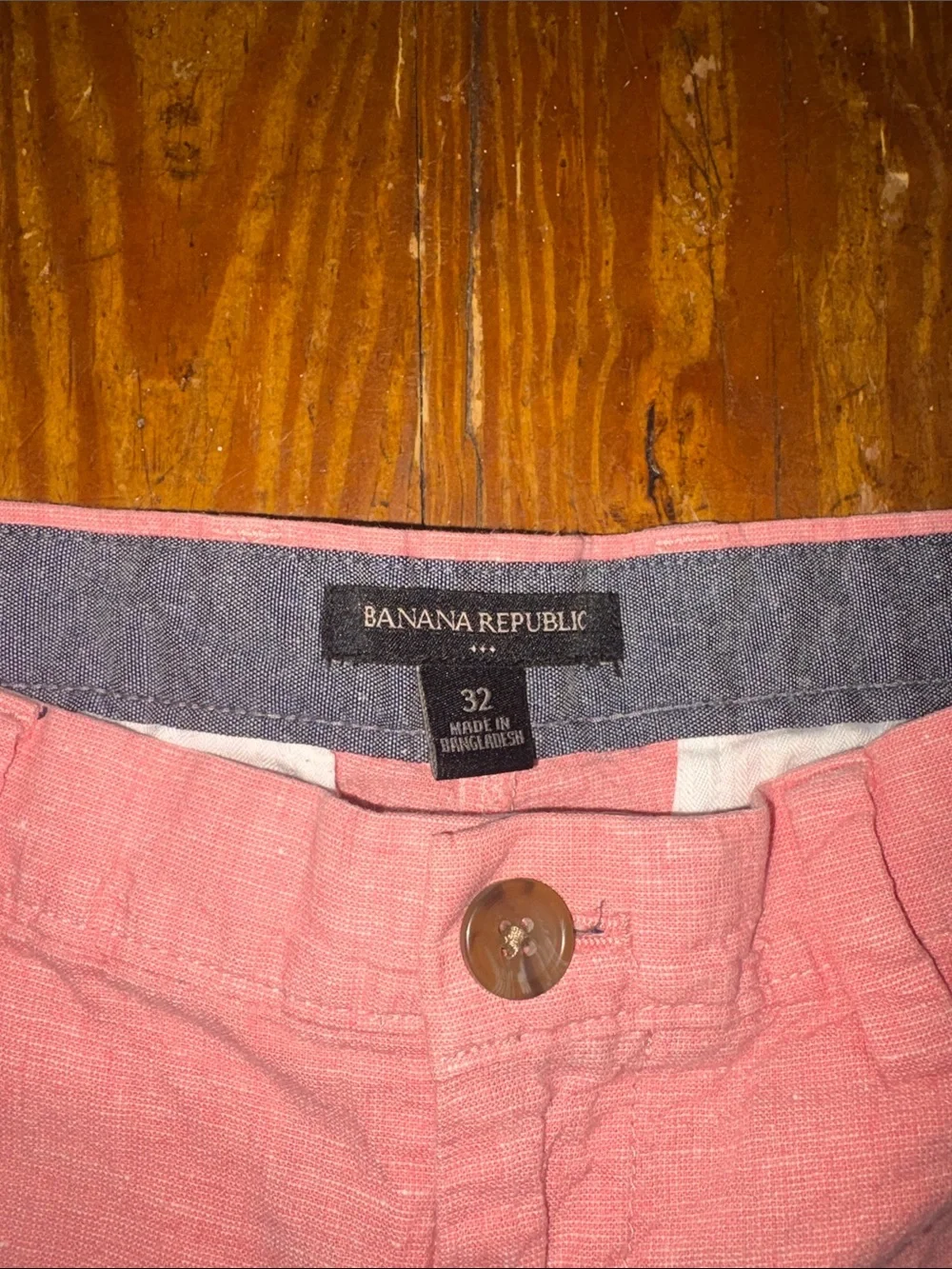 Banana Republic Pink Flat Front Cotton Shorts